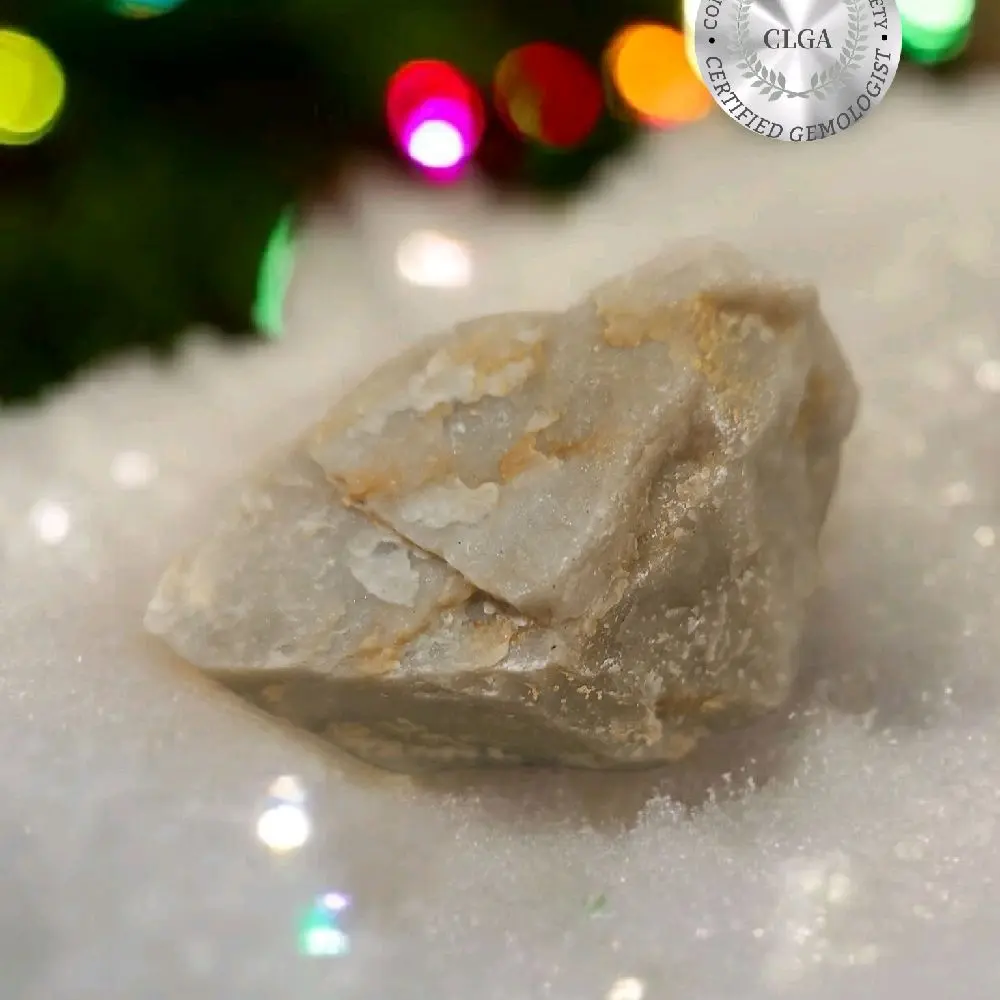 Snowlight Fragment — Limited Winter Relic by CLGA Certified Gemologist Natural Crystal Specimen for Collectors