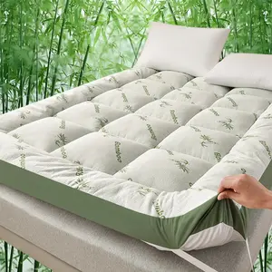Soft Cooling Mattress Cover, Ultra-Thick Soft Mattress Protector, Quilted Mattress Topper, Fits 8-21 Inch Mattresses, Deep Pocket, Hotel Quality, Breathable Padded
