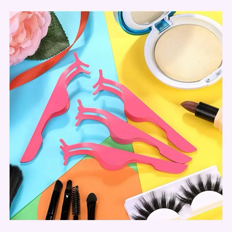 Eye Lash Applicator - Compact Design with Multiple Shades Available in Pink and Beige