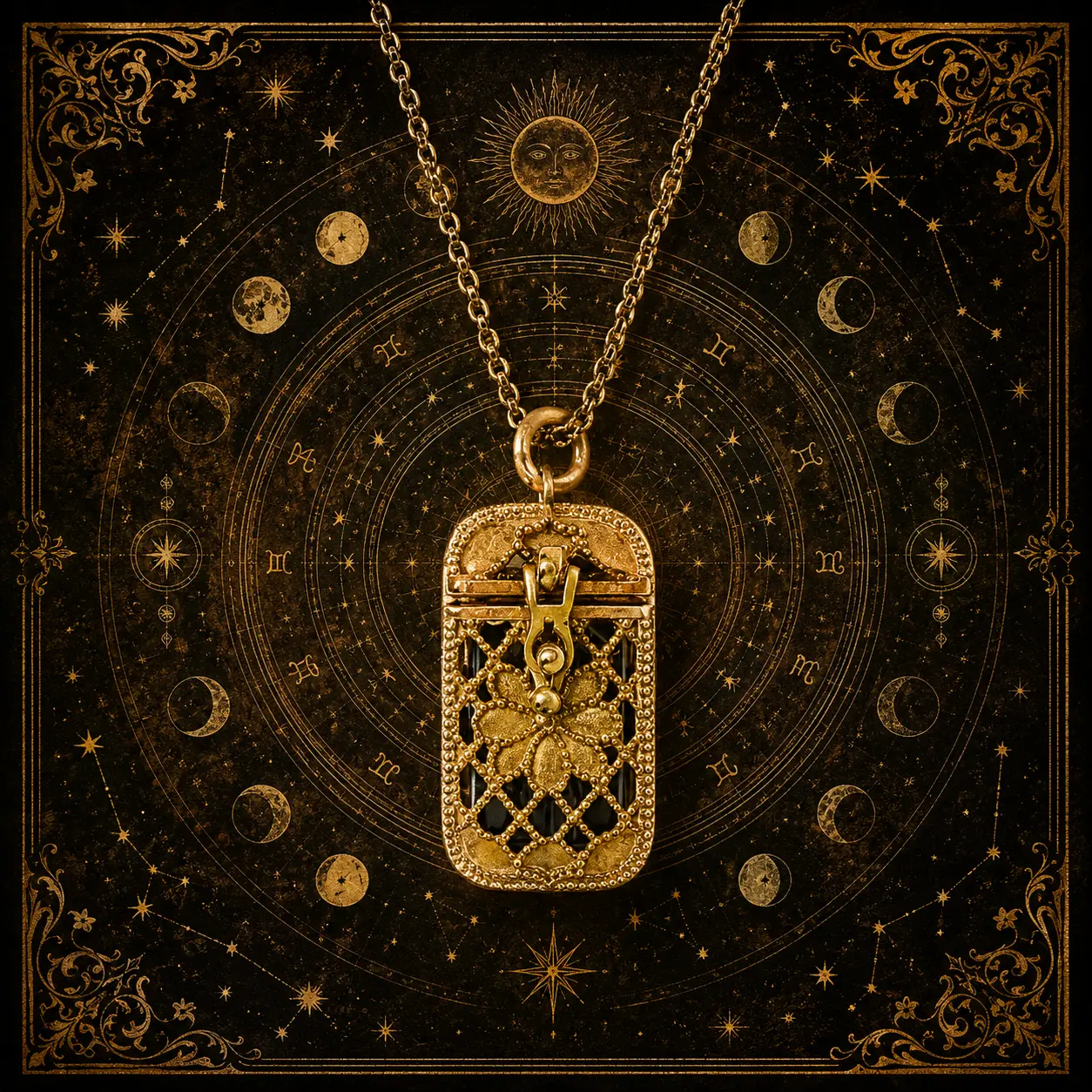 Tiny Tarot Deck Necklace, 22 Mini Tarot Cards Pendant, Tarot Jewelry for Women and Men