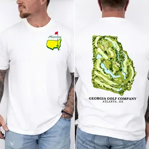 Course Map Golf 2026 T Shirt, Refined Fairway Layout Graphic Tee, Elegant Championship Style For Men Women, Gift For Golf Fans, Casual Tournament Inspired Sports Top