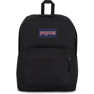 JanSport SuperBreak One Backpack – Durable & Lightweight Bookbag with Spacious Main Compartment, Front Utility Pocket & Organizer (Black)