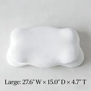 Mellow Cloud Pillow, Ultra-Soft Ice Silk Memory Foam Pillow with Cool-Sensing Fabric, Cloud-Shaped for Sleeping and Headboard Support outdoorfun