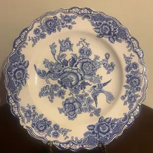 Vintage English Bristol Crown Ducal Dish Plate Vintage English Bristol Crown Ducal Dish Plate