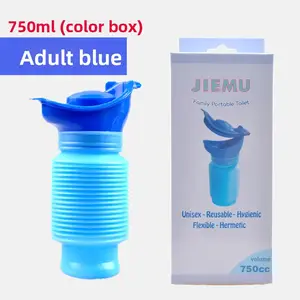 Portable Car Emergency Urinal for Men, Women, Kids – Collapsible Travel Urinal Bottle, Baby Pee Bottle, Easy to Clean – Flush Clean in Seconds