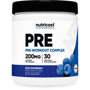 Nutricost Pre-Workout Complex Powder (Blue Raspberry) 30 Serivings