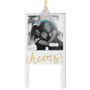 Mud Pie Cheers Frame Cake Topper