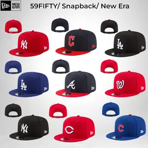 MLB New Era Snapback Cap – NY Yankees & LA Dodgers, Classic Logo Hat, Vintage Streetwear Style, Structured Snapback Fit, Comfortable, Breathable Material for Casual Wear and TikTok Trendy Looks
