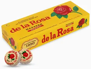 De La Rosa Mazapan Original Style DLR Mexican Traditional Peanut GIANT Candy 20 Count Individually Wrapped Sweet Snack Classic Flavor Bonbon