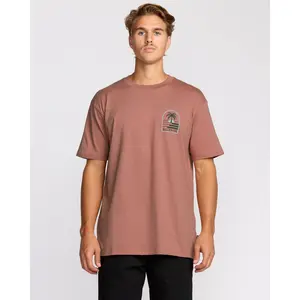 BILLABONG Men's Portal Premium Short Sleeve T-Shirt, 100% Cotton Garment Wash with Front and Back Screen Print, Everyday Casual Timeless Style