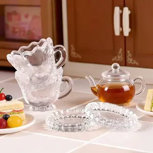 2/4/6 Sets Clear Miniature Coffee Cup Set – For Dollhouse, Micro Landscapes & Fairy Garden Tea Party Tabletop Displays