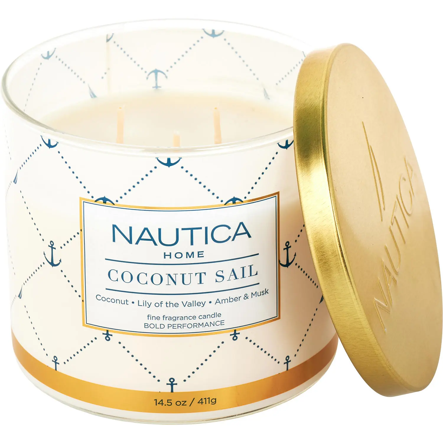 Nautica Coconut Sail By Nautica Scented Candle For Unisex