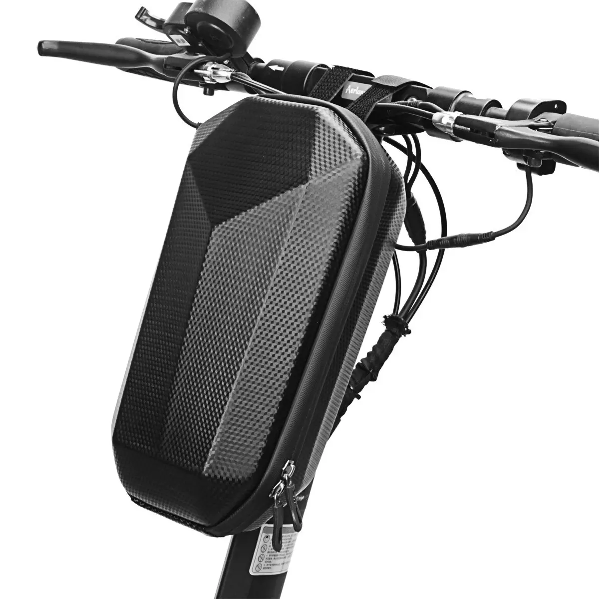 Hard Shell Waterproof Bike Bag, Bicycle Bag, Front Mount Pannier for Folding Bikes, Balance Carts, Electric Scooters, Durable & Secure Storage, Bike Panniers