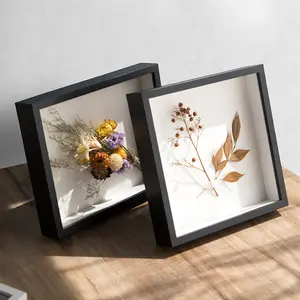 Dry Flower Photo Frame Display Box, 3D Specimen Case for Souvenirs and Photos, Perfect for Wedding Memorabilia and Handmade Crafts, Durable Sturdy Frame