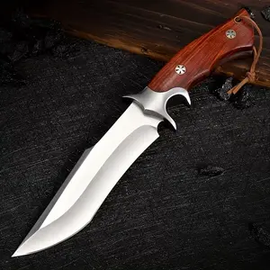 High Hardness Kitchen Knife, Fixed Blade Meat Knife with Sheath, Delicate Outdoor Camping Knife, The First Choice for Men's Gifts, Easy Carrying And Quick Cutting