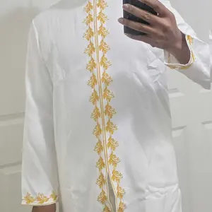 Men's African Kaftan Set, Long Sleeve Embroidered Luxury Elegant Kurta Suit, Party Wedding Holiday Muslim Men, 2 Piece Set For Men, Classy Tops, Outfits