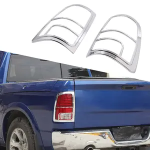 Exterior Rear Tail Light Bezel Covers Trim, Car Accessories for 2009-2017 Dodge RAM Truck, Car Light Covers Replacement