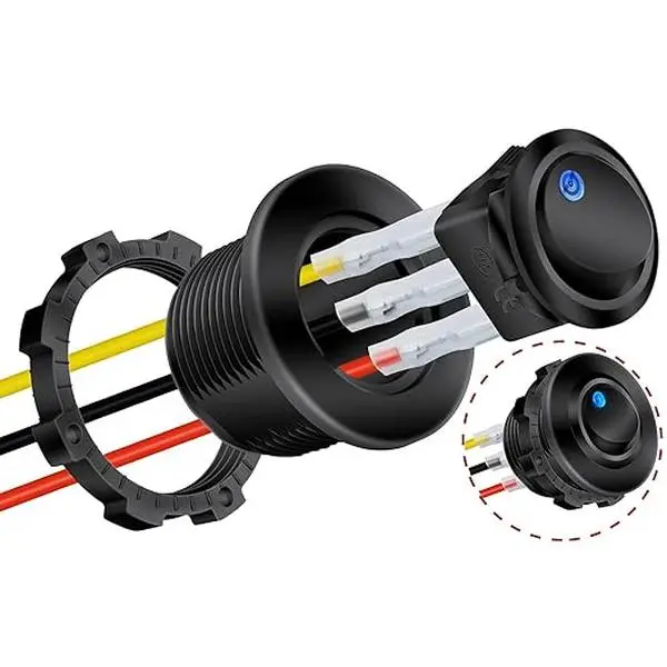 Color: Blue LED Lighted with Adapter - 1pc