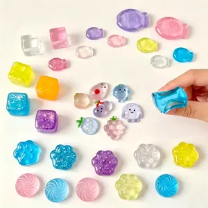 [Gift Ready] 25Pcs Mystery Boxes Mini Squeeze Toys Blind Box Collection | Cute Simulated Fruit Fish Bun Ice Cube Squishies | Sensory Fidget Calming Toys For Focus Stress Relief | Ultimate Birthday Party Favors Christmas Halloween Surprise Gift