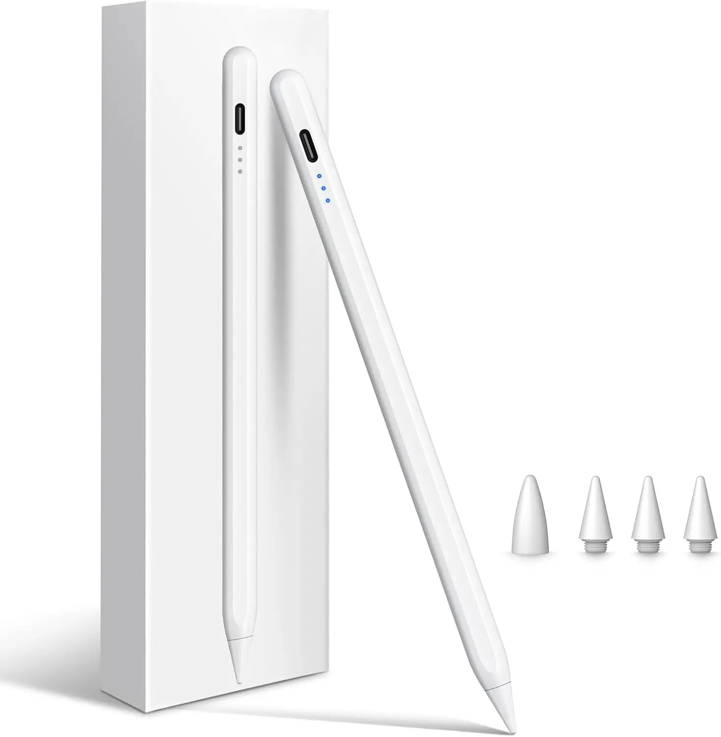 Stylus Pen for iPad 2025-2018 with Faster Charge,Tilt Sensor Pencil Compatible with iPad 10/9/8/7/6,11th A16,Air 11/13 M2/M3,Pro 11/13 M4/M5,Pro 12.9",Air 5/4/3,Mini 7/6/5