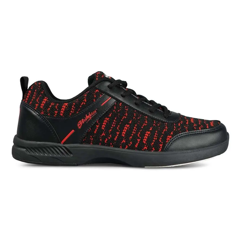 KR Strikeforce Flyer Mesh Lite Black/Cardinal Bowling Shoes Men's, Lightweight Sports Footwear, Active Footwear, Foam
