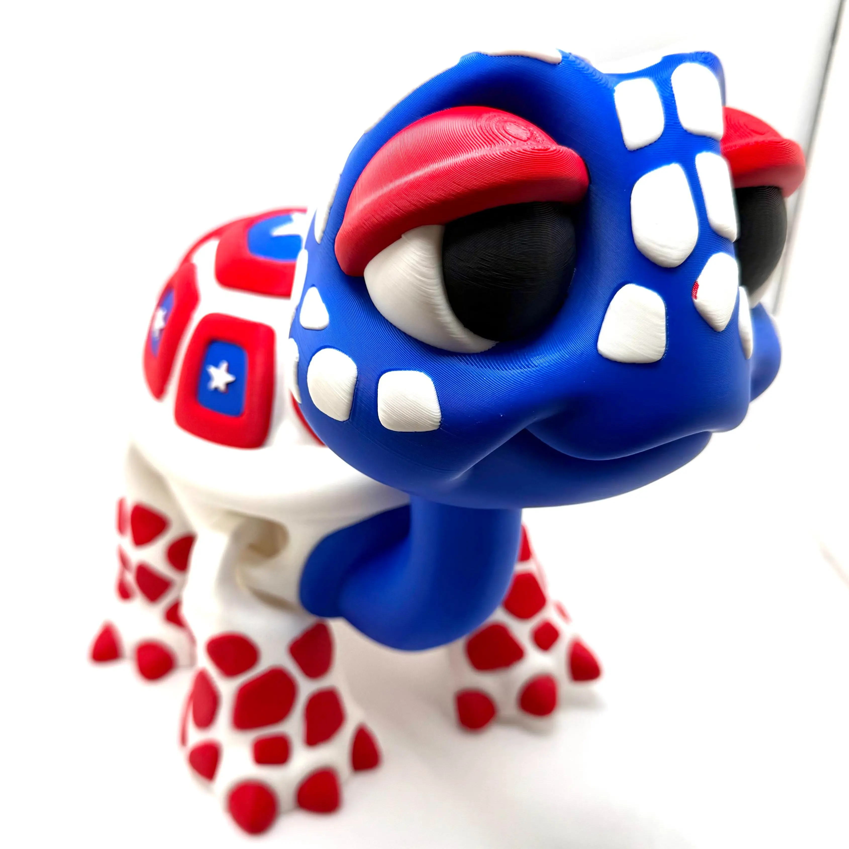Hixtown, The Gentle Giant — 9"x11.5" XL Articulated Tortoise 3d printed