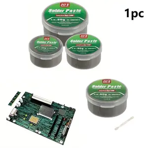 High Temperature Solder Paste 217℃, High Melting Point, Sn99% Ag0.3% Cu0.7%, for Ic/pcb/bga/smd Repair, No Clean Needed, Includes Tool Shovel