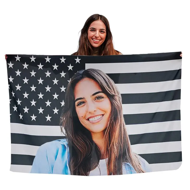 Tapestry  Custom Black America tapestry Personalized Flags Design Your Image Funny Tapestry Poster For Decorate Clubs, Concerts, Bars, University Dormitories, Living Room, Bedrooms