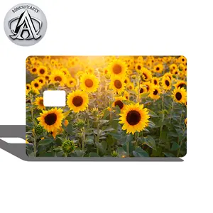Sun Flower  Debit Card Skin/Sticker - High Quality Vinyl for Customization and Personalization