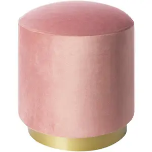 Roxeanne Ottoman, Blush/Gold