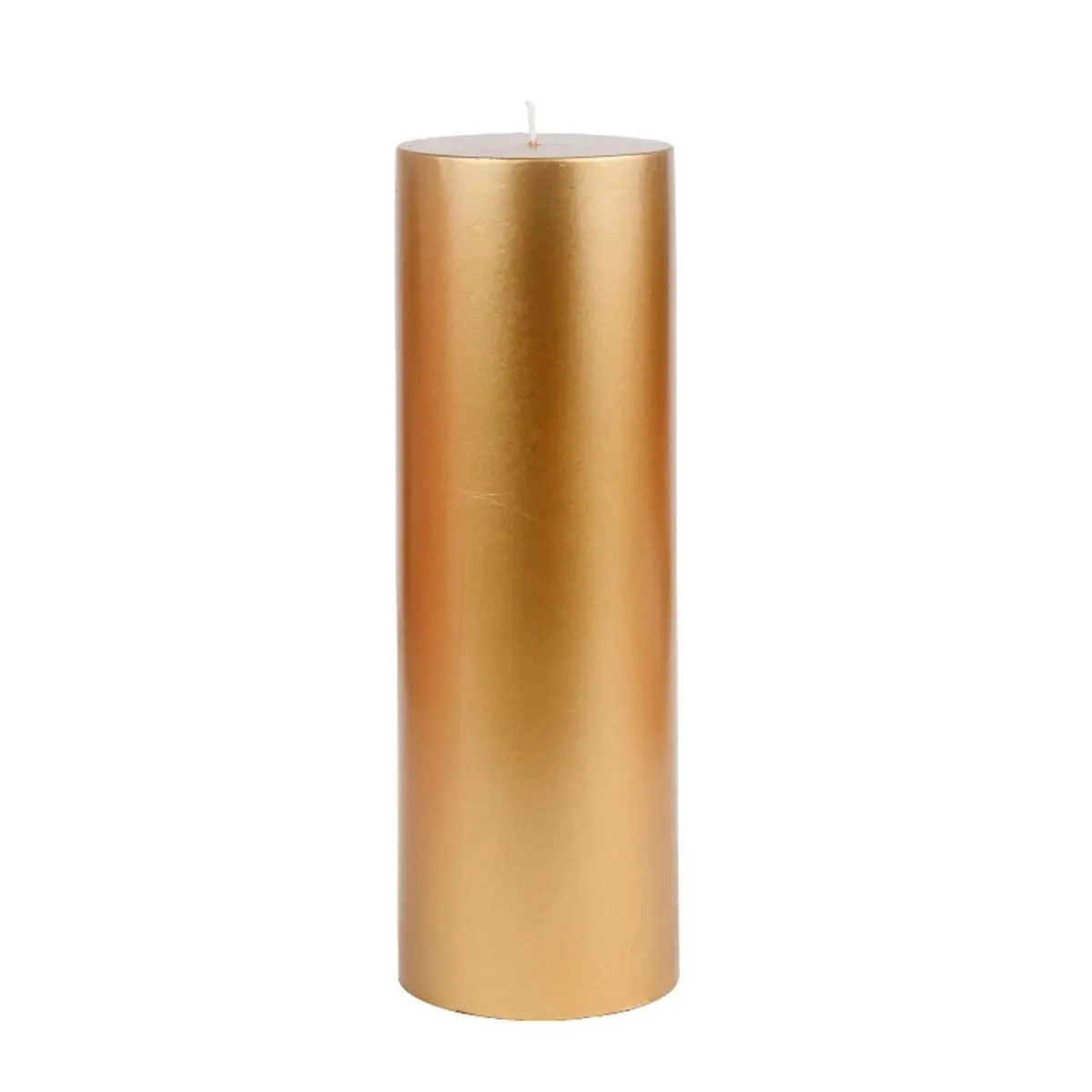 3 x 9 in. Pillar Candle, Metallic Bronze Gold