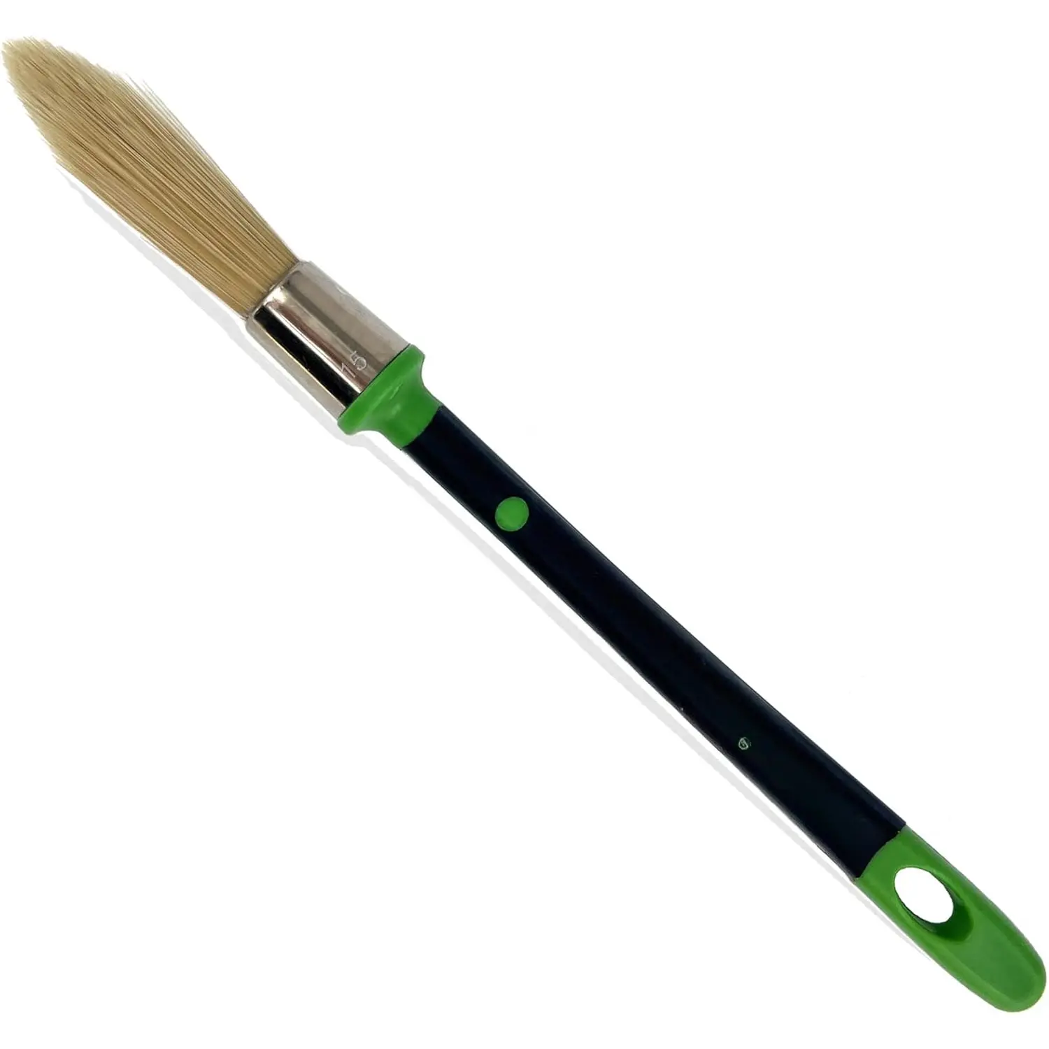 Small  Brush for Touch Ups, Trim Stain Brush for Sash, Baseboards, House Wall Corners and Art Application, One Singe Size 0.6-inch (15mm)