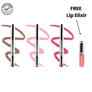 SACHEU Lip STAY-N TRIO - 3xOG Peel-Off Lip Stain - All-Day Wear Transfer-Proof Lip Stain - Infused with Hyaluronic Acid & Vitamin E for All Skin Types - Vegan & Cruelty-Free