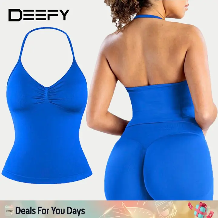 [SIZE UP 1-2] DEEFY Impact Longline Strappy Top Fitness Sports Yoga Impact Gymwear Tanks Women Workout Sportswear Activewear Outdoor Running Tops