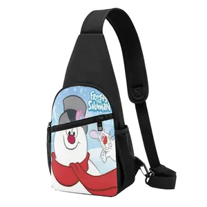Frosty the Snowman diaries Versatile Shoulder Chest Bag - Left/Right Frosty the Snowman diaries Convertible Strap, Reinforced Stress Points, Compact Yet Spacious