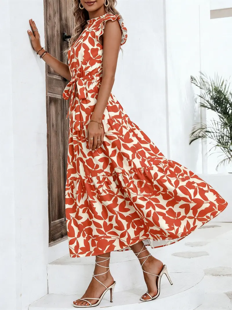 fashionable ruffled dress Gabby Ruffled Layering Dress Solid – Zadie B's Fashions