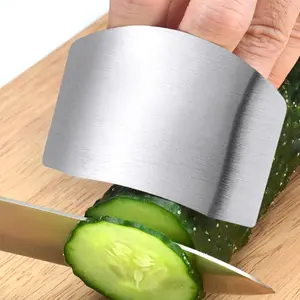 1 Piece Anti-cut Finger Protector, Stainless Steel Finger Guard, Finger Protector For Cutting, Kitchen Cooking Accessories