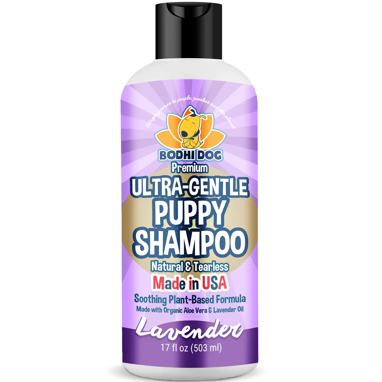 Premium Gentle Shampoo - Soothing & Ultra Gentle Formula with Aloe Vera & Lavender Oil - Made in USA by Bodhi Dog for Puppies, Dogs & Cats