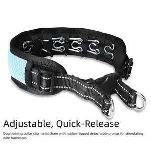 Anti-Bite Dog Training Collar Adjustable Neoprene Anti-Pull Dog Collar