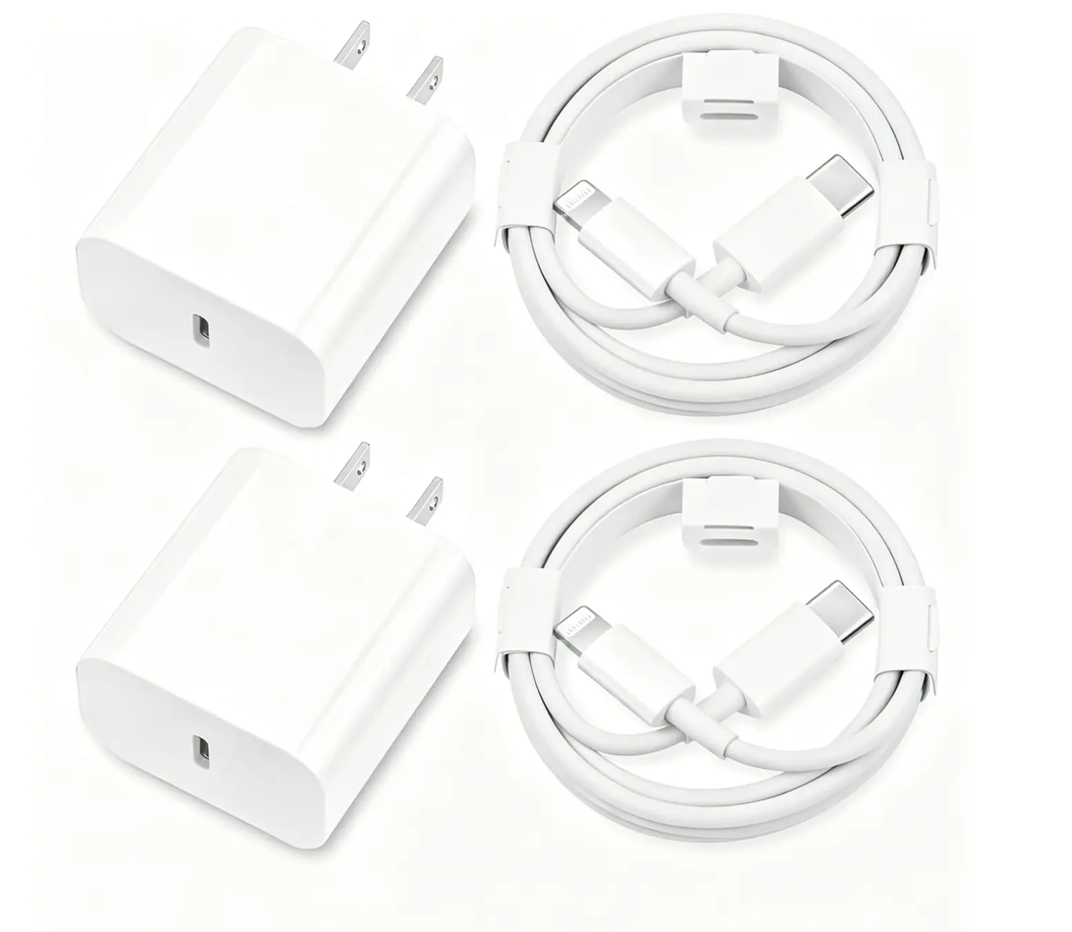 Phone Charger Fast Charging, Type C Fast Charger Block Plug Adapter 6FT USB-C to Lightning Cable Cord for iPhone14/13/13 Pro/12 Pro/12 Pro Max/11/Xs M 2-Pack