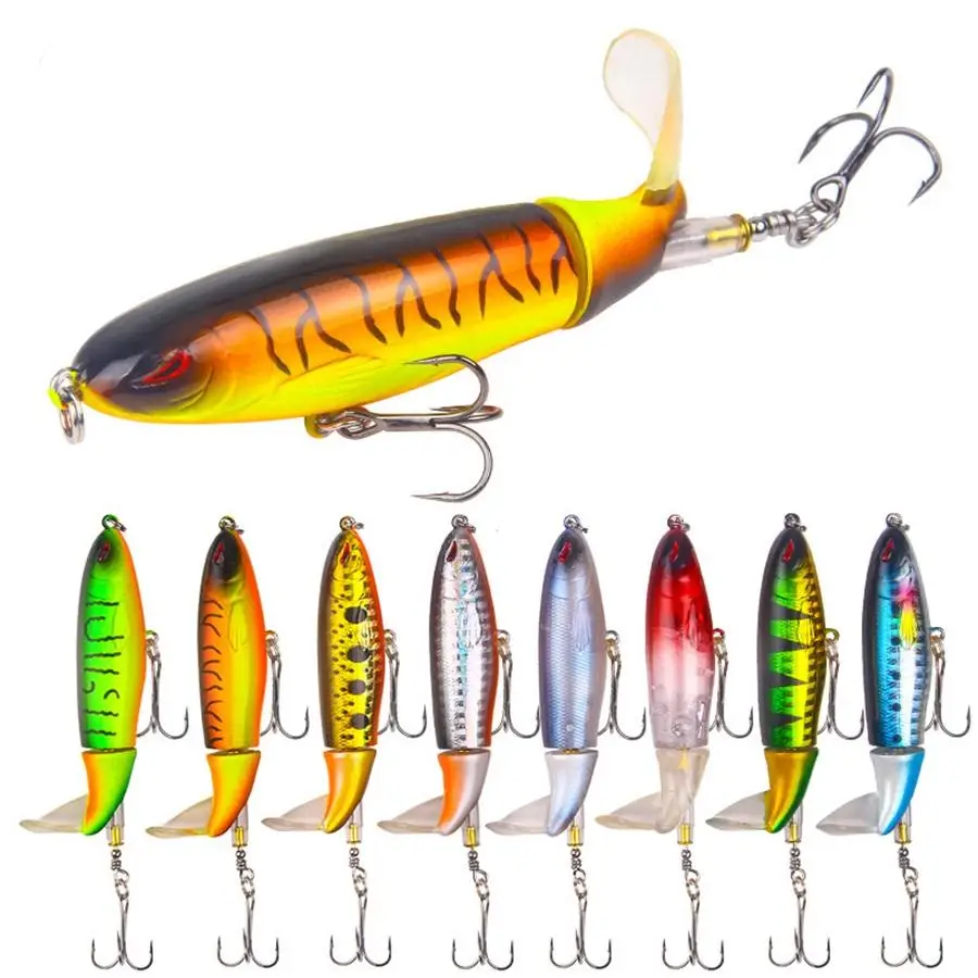 Durable Lifelike Faux Fishing Lures, 8 Counts/set False Realistic Baits with Hook, Simulation Artificial Bait for Outdoor Fishing, Fishing Supplies,