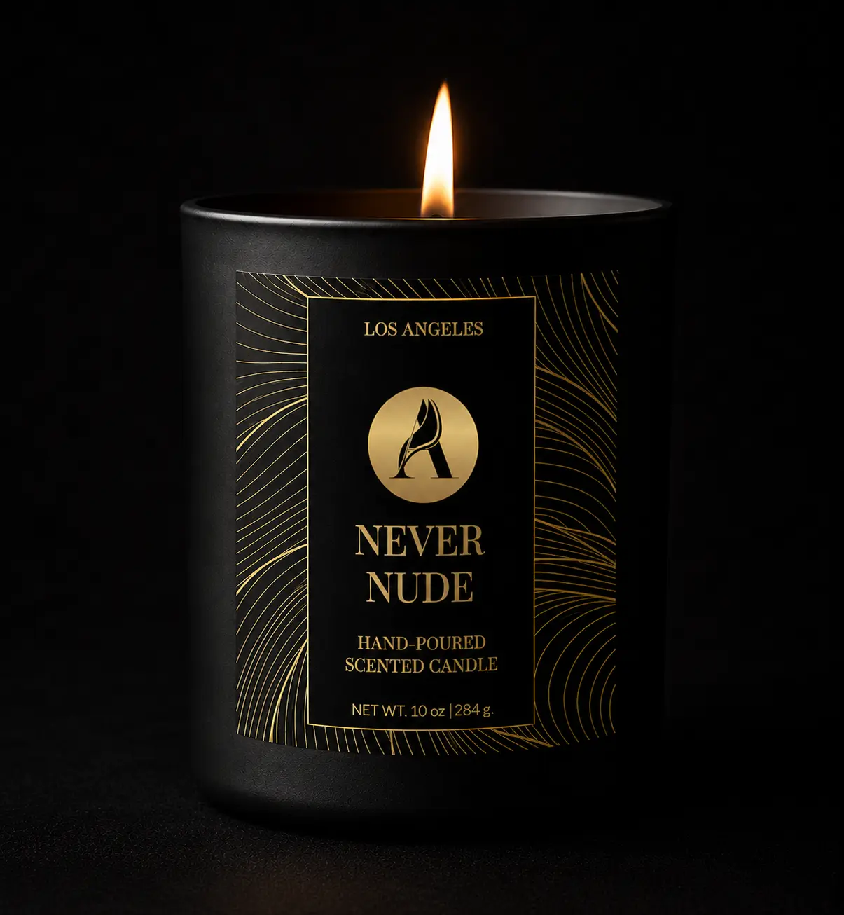 Never Nude Candle by Aromas de Loft Wooden Wick | Black Currant, Sage & Lavender