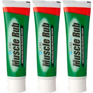 Muscle Rub Non-Greasy Cream 3.0 oz. (3 Pack) Ultra Strength. Relief from Minor Aches and Pains in Muscles and Joints. 10% Menthol & 15% Methyl Salicylate