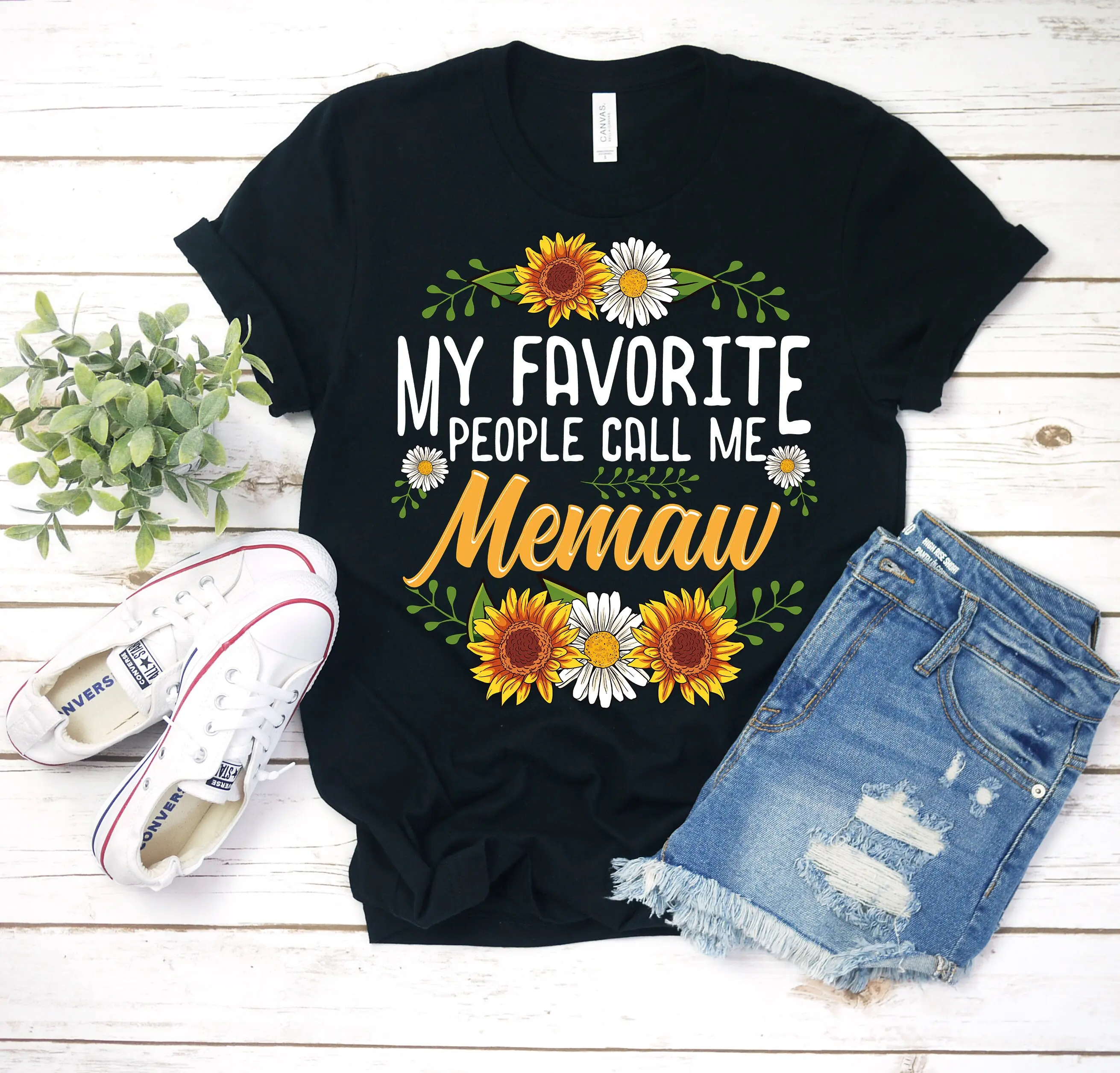 My Favorite People Call Me Memaw Shirt Memaw Shirt Memaw T-shirt Gift For Memaw Memaw Mothers Day Christmas Gifts Crewneck Classic Cotton Fabric Menswear Top