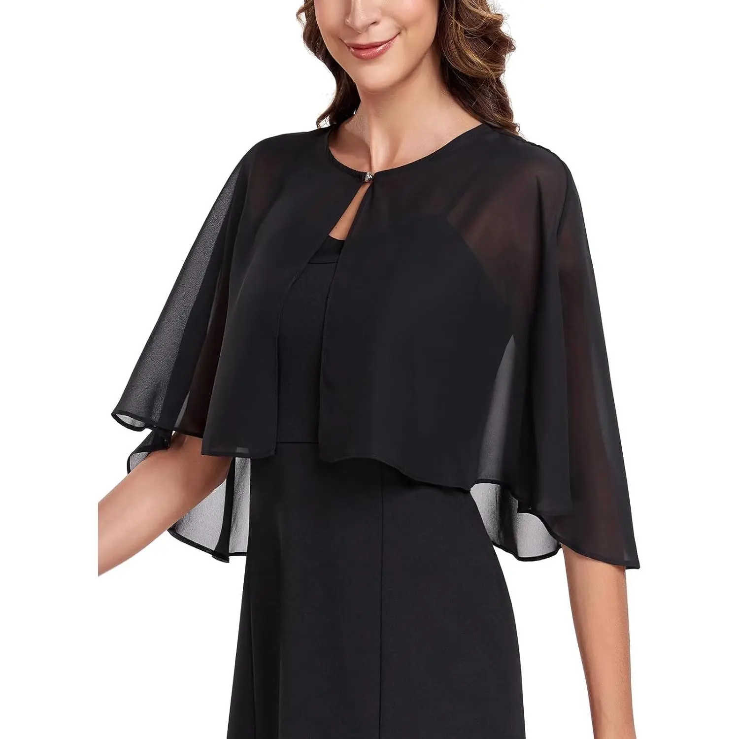 Shawl and Wraps for Evening Dress Chiffon Shawls Wedding Shrug Guest Bridesmaid Cape Scarves for Womens