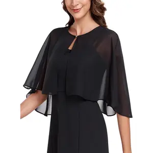 Shawl and Wraps for Evening Dress Chiffon Shawls Wedding Shrug Guest Bridesmaid Cape Scarves for Womens