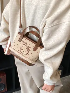 Fashionable Cute Cat Basket Bag, High-Quality Crossbody Shoulder Bag, Winter New Plush Bag, Casual Style, All Seasons