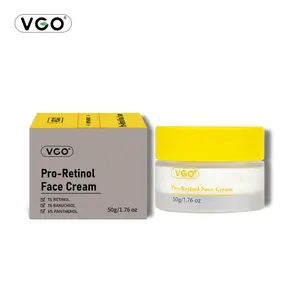 VGO Pro-Retinol Face Cream - Moisturizing, Pore-Refining, Niacinamide & Bakuchiol, Anti-Wrinkle, Pigmentation, Dry Skin, Sensitive Skin Friendly, 50g