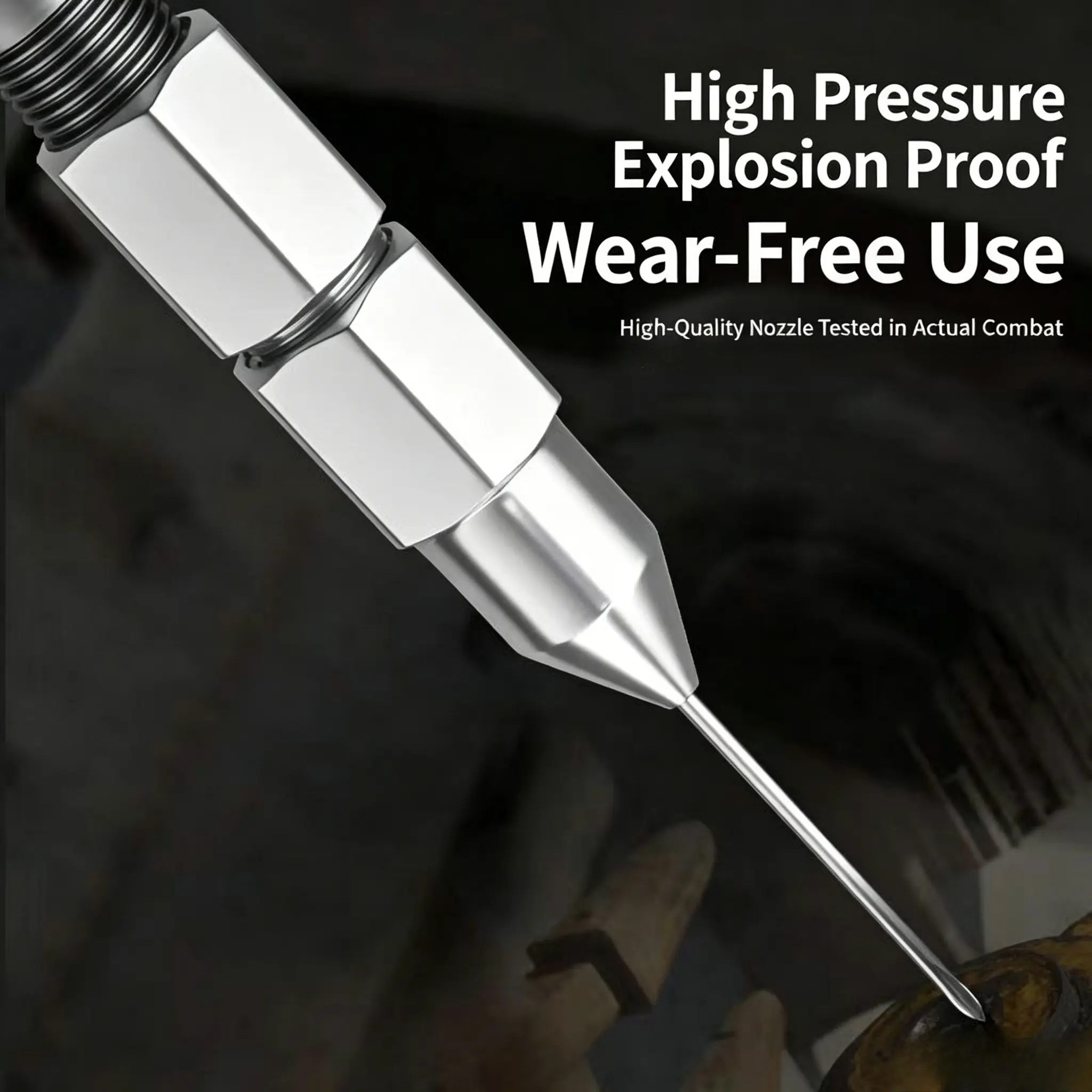Grease Injector Needle Nose Grease Dispenser for Greasing Sealed Joints Needle Grease Fittings Up to 6,000 Max PSI, 1/8" NPT - (5 Pack)