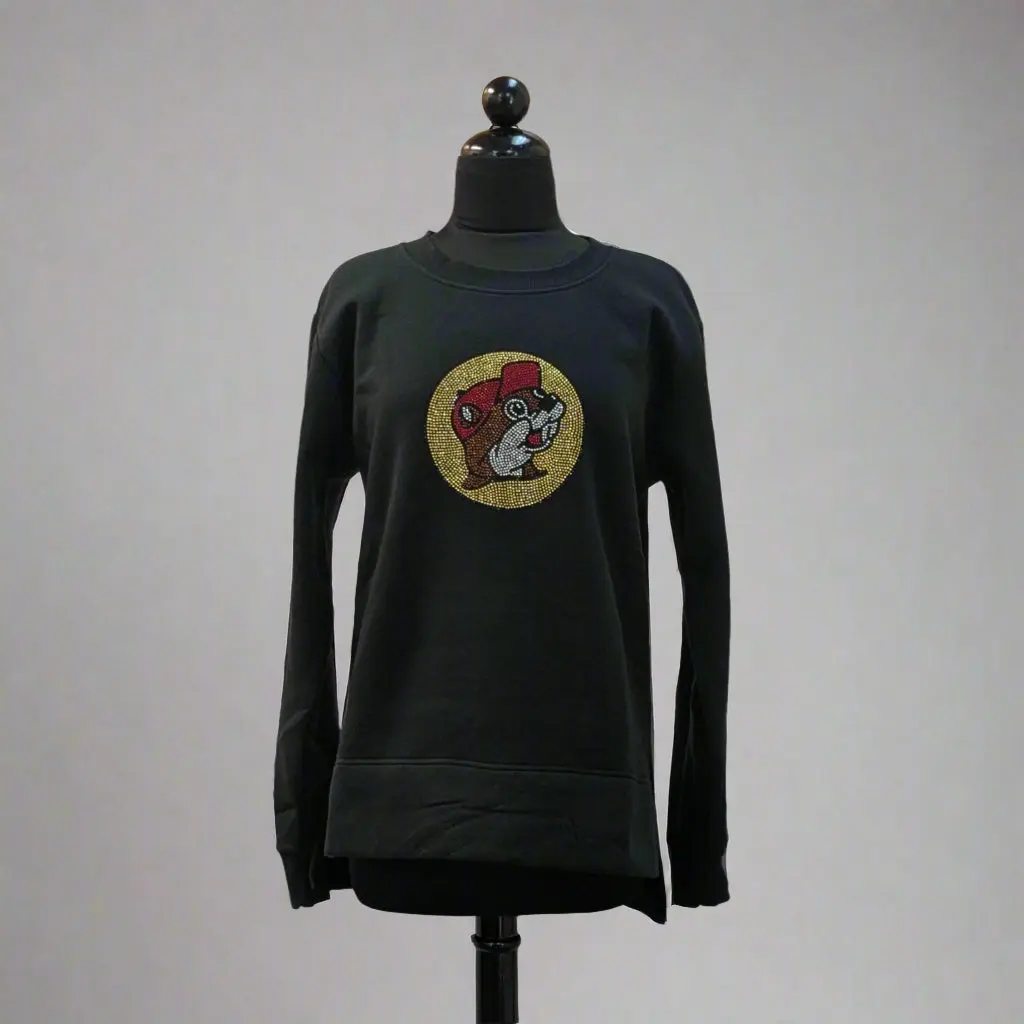 Buc-ee's Bling Logo Sweater Top